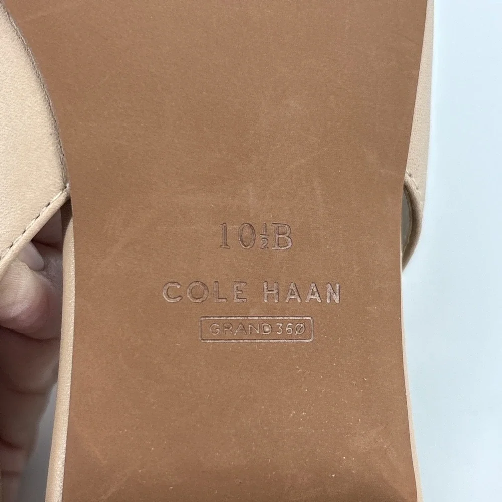 Cole Haan Menlo Skimmer Women's 10.5B Nude Pointed Toe Slingback Flats